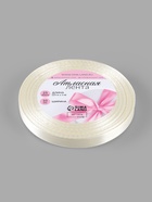 Лента атласная, 10 мм, 23±1 м, светло-жёлтая - Фото 5