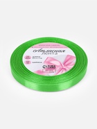 Лента атласная, 10 мм, 23±1 м, зелёная №52 - Фото 4