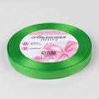 Лента атласная, 10 мм × 23 ± 1 м, цвет салатовый №230 - Фото 2