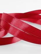 Лента атласная, 10 мм × 23 ± 1 м, цвет глубокий красный №33 - Фото 4