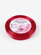 Лента атласная, 10 мм × 23 ± 1 м, цвет глубокий красный №33 - Фото 5