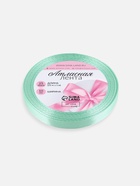 Лента атласная, 10 мм, 23±1 м, нежно-зелёная №181 - Фото 5