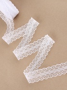 Кружево капроновое, 30 мм × 10 ± 1 м, цвет белый - Фото 5