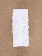 Кружево капроновое, 30 мм × 10 ± 1 м, цвет белый - Фото 7