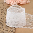 Кружево капроновое, 55 мм × 10 ± 1 м, цвет белый - Фото 3