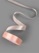 Лента атласная, 20 мм, 23±1 м, бежево-персиковая №07 - Фото 2