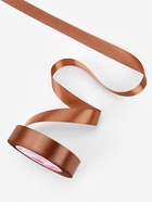 Лента атласная, 20 мм, 23±1 м, коричневая №142 - Фото 2