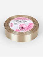 Лента атласная, 20 мм, 23±1 м, тёмно-бежевая №268 - Фото 5