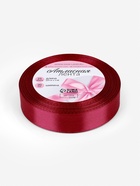Лента атласная, 20 мм, 23±1 м, бордовая №37 - Фото 5