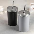 Стакан керамический «Хорошее настроение», 420 мл, с крышкой и трубочкой, МИКС - Фото 4