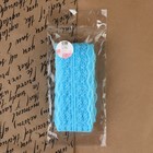 Кружево капроновое, 45 мм, 8.5±1 м, цвет голубой - Фото 4