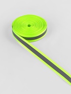 Светоотражающая лента-стропа, 10 мм, 5±1 м, салатовая - Фото 2