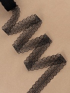 Кружево капроновое, 30 мм, 10±1 м, чёрное - Фото 2