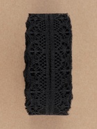 Кружево капроновое, 30 мм, 10±1 м, чёрное - Фото 4