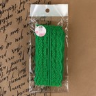 Кружево капроновое, 45 мм × 8.5 ± 1 м, цвет зелёный - Фото 4