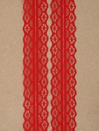 Кружево капроновое, 30 мм × 10 ± 1 м, цвет красный - Фото 2