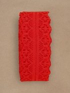 Кружево капроновое, 30 мм × 10 ± 1 м, цвет красный - Фото 3