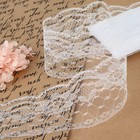 Кружево капроновое, 65 мм, 10±1 м, цвет белый - Фото 1