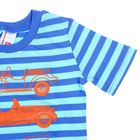 Комплект для мальчика (футболка+шорты), рост 116 см (60), цвет синий/тёмно-синий (арт. CAK 9495) - Фото 3