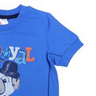 Комплект для мальчика (футболка, шорты), рост 92 см (56), цвет синий/тёмно-синий (арт. CAK 9496) - Фото 3
