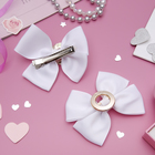 зажим для волос" Школьница" бант кольцо - Фото 2