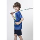 Комплект для мальчика (футболка+шорты), рост 98 см (56), цвет тёмно-синий (арт. CAK 9495) - Фото 2
