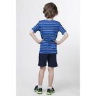 Комплект для мальчика (футболка+шорты), рост 98 см (56), цвет тёмно-синий (арт. CAK 9495) - Фото 3
