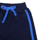 Комплект для мальчика (футболка, шорты), рост 110 см (60), цвет синий/тёмно-синий (арт. CAK 9496) - Фото 4