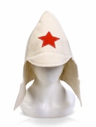 Шапка для бани и сауны «Будёновка», полиэфир 70%, шерсть 30%, светлая, «Добропаровъ» - Фото 2