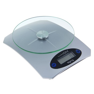 Весы кухонные Luazon LVK-502, электронные, до 5 кг, серебристые