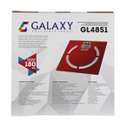Весы напольные Galaxy GL 4851, электронные, до 180 кг, с анализатором массы, красные - Фото 8