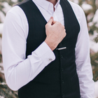 Набор мужской "Запонки + зажим для галстука", круг точечное нанесение, цвет серебро - Фото 4