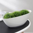 Горшок для цветов с поддоном Plast-Avenue «Лодочка», 3 л, пластиковый, белый - Фото 6