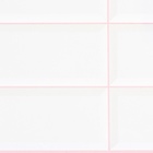 Панель ПВХ «Плитка Белая», 955×480 мм, розовый шов - Фото 3