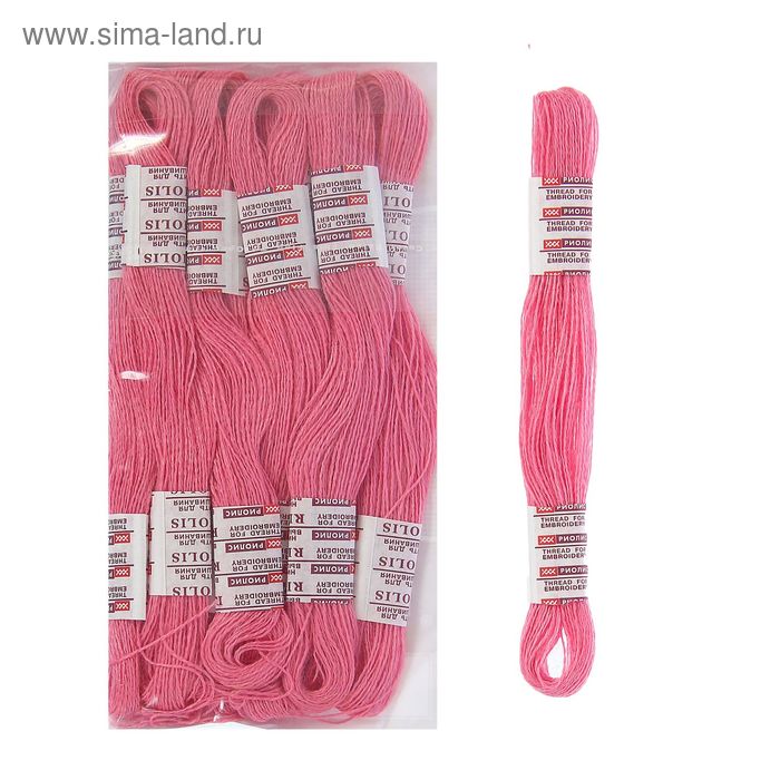 Нитки для вышивания, №117, 20±1м, цвет аметист - Фото 1