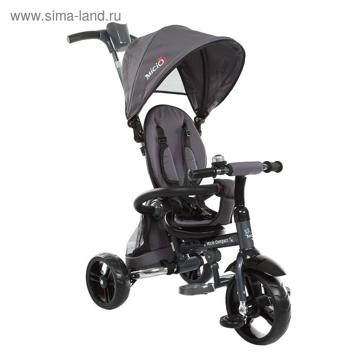 Велосипед трёхколёсный Micio Compact 2016, колёса EVA 10"/8", цвет серый - Фото 1