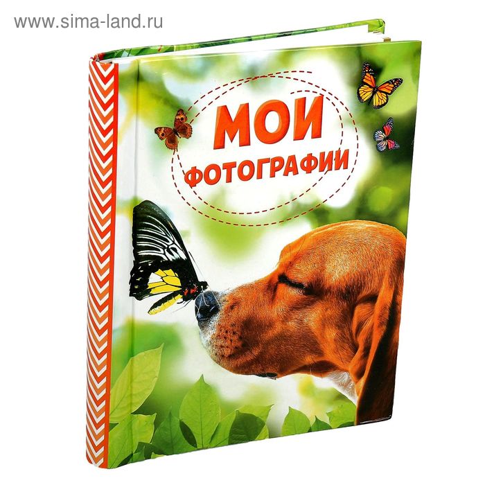 Фотоальбом на 20 магнитных листов "Пёсик с бабочкой" 25х20 см - Фото 1