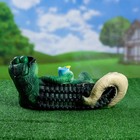 Садовая фигура "Крокодил на отдыхе" 47х22х20см - Фото 2