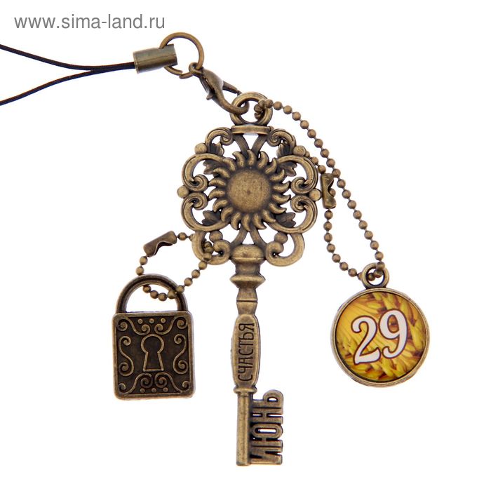 Ключ сувенирный "29 Июня", серия 365 дней - Фото 1