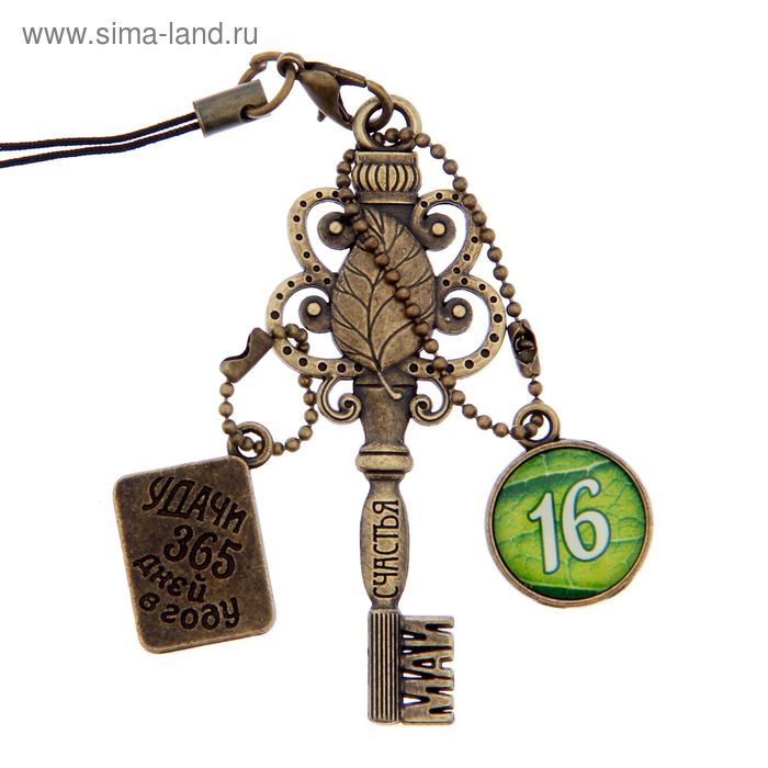 Ключ сувенирный "16 Мая", серия 365 дней - Фото 1