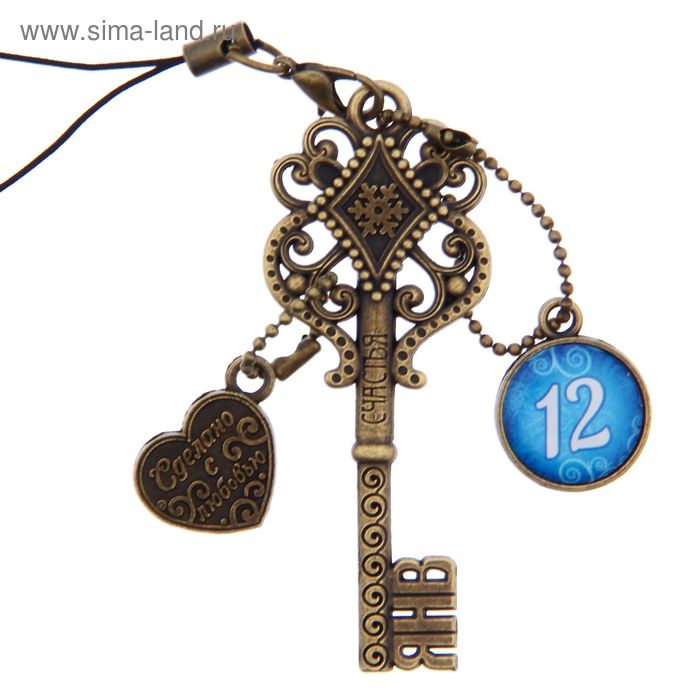 Ключ сувенирный "12 Января", серия 365 дней - Фото 1