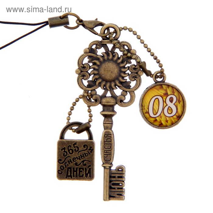 Ключ сувенирный "8 Июня", серия 365 дней - Фото 1