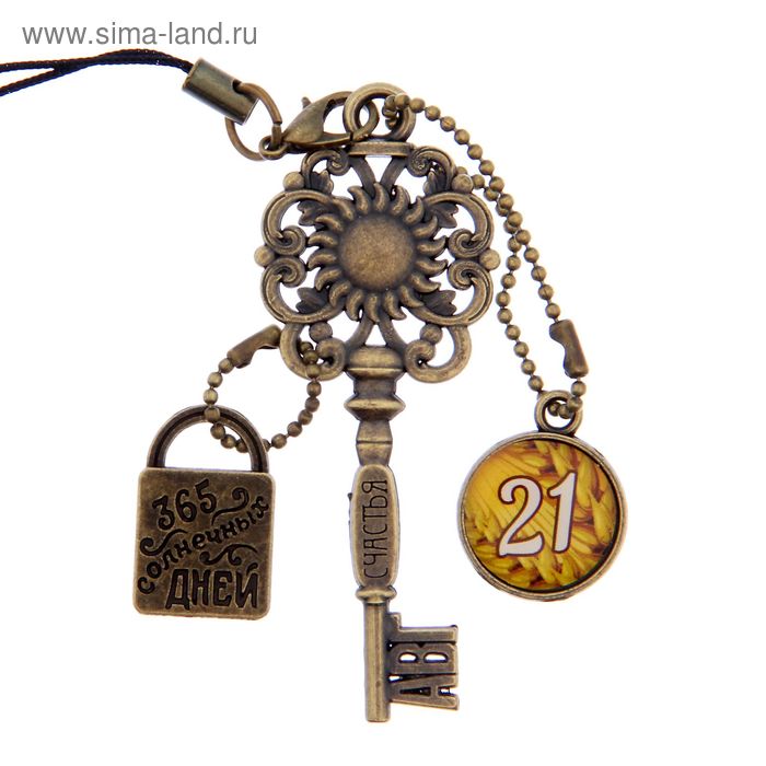Ключ сувенирный "21 Августа", серия 365 дней - Фото 1