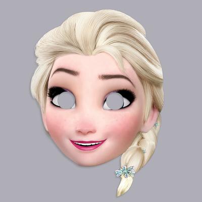 Маска карнавальная "Эльза", 15,6 х 21,5 см, Холодное сердце