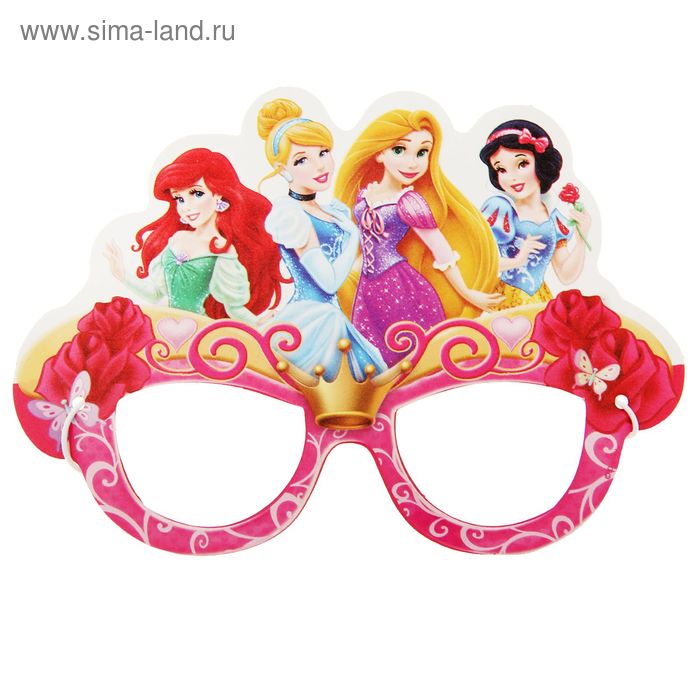 Очки карнавальные, Принцессы - Фото 1