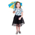 Зонт детский "Вот это погодка", механический, r=26см, цвет жёлтый/голубой - Фото 2