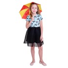 Зонт детский механический "Хорошего настроения", r=26см, цвет красный/жёлтый - Фото 2