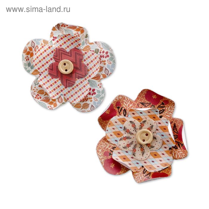 Набор декоративных цветов "Я люблю осень", 9 х 14 см - Фото 1