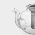 Чайник заварочный «Калиопа», 1 л, металлическое сито, стекло - Фото 4