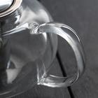 Чайник стеклянный заварочный с металлическим ситом «Калиопа», 1 л - Фото 5